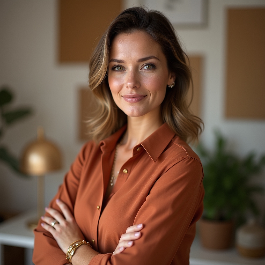Portrait von Lena Vogt, Gründerin von Sunset Escape